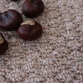 AladinWorld Expres, Metrážny koberec Atlas 31, na mieru, šíře 4m, hnedá, filc, chodba / predsieň