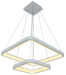 Brilagi - LED stmievateľný luster na lanku FALCON SLIM LED/78W/230V 50x50 cm biela + diaľkový ovládač