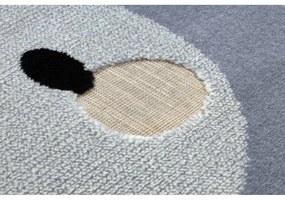Detský kusový koberec PP Fox šedý 140x190cm
