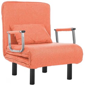 Kreslo a posteľ v jednom, rôzne farby- oranžová