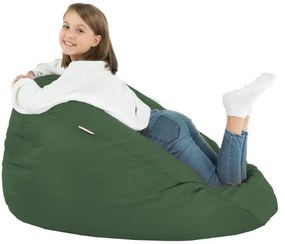 Sedací vak SAKO tmavozelený ekokoža