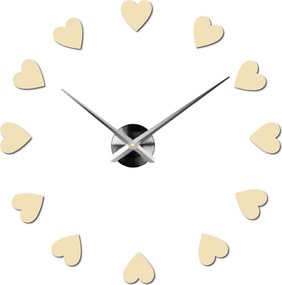 SENTOP | Veľké nástenné hodiny s motívom srdca I SENTOP 12S051 Wall clock HEU- analógové