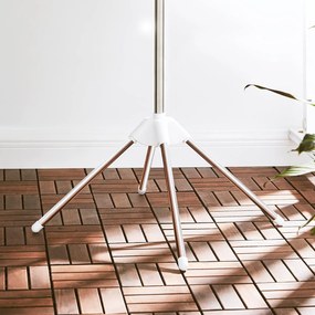 Sušiak na bielizeň, s 3 otočnými ramenami, na 27 ks oblečenia, výška 151,5 cm, biely