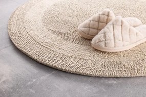 Kúpeľňový koberček Javo Cotton béžový kruh