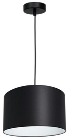 Luster na lanku ARDEN 1xE27/60W/230V pr. 25 cm čierna/biela