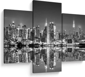 Obraz - New York, čiernobiely (90x60 cm)