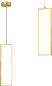 Toolight Toolight, LED závesné osvetlenie 6W, 3000K, 3500lm, LHJ084-1CP, zlatá lesklá, OSW-50058