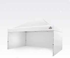BRIMO Záhradný stan 3x4,5m - s 3 stenami - Biela 10