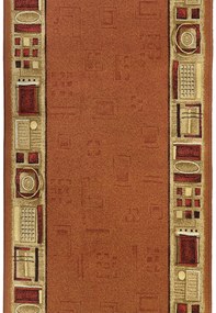 Koberce Breno Behúň JENA 84, šíře role 80 cm, oranžová, viacfarebná