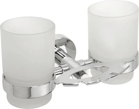 Sapho, X-ROUND držiak kefiek vrátane pohárov, chróm, XR900
