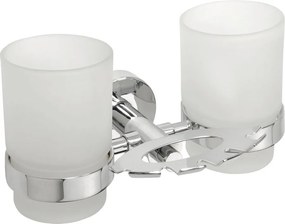 Sapho Sapho, X-ROUND držiak kefiek vrátane pohárov, chróm, XR900