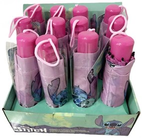 Dievčenský skladací dáždnik Lilo &amp; Stitch - priemer roztiahnutého dáždnika 90 cm, zložený 24 x 5,5 cm