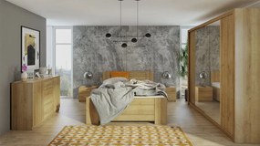 Spálňa Kler VIII, Farby: biela / biely + ekokoža soft 011 pik