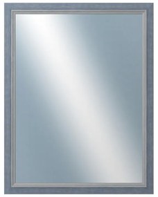 DANTIK - Zrkadlo v rámu, rozmer s rámom 70x90 cm z lišty AMALFI modrá (3116)