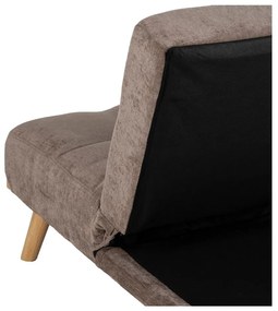 Hnedá ženilková rozkladacia pohovka 178 cm – Ixia