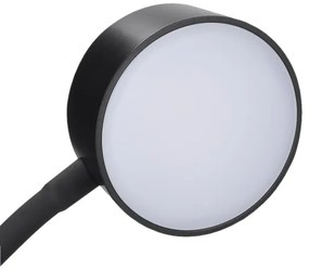 Solight WO3001-B-LED Stm. flexib. lampa s klipom LED/2W/5V 3000/4000/6500K čierna