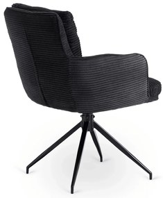 Otočná stolička MIA čierna