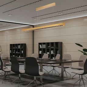 LED Luster na lanku LED/36W/230V 3000/4000/6400K zlatá