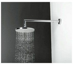 Plastová hlavová sprcha v lesklo striebornej farbe ø 20 cm – Sapho