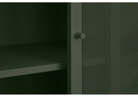 Tmavozelená kovová skrinka s posuvnými dverami 90x180x40 cm Veep – Unique Furniture