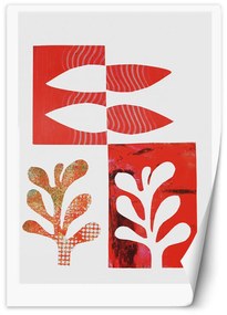 Gario Fototapeta Abstraktné listy červenej a oranžovej farby - Andrea Haase Materiál: Vliesová, Rozmery: 100 x 140 cm
