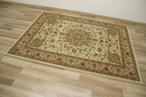 Koberec Super Rose D373A ornament svetlobéžový / krémový