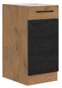 Dolná kuchynská skrinka Woodline 40 D 1F BB, Farby: dub lancelot + dark wood