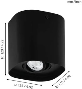 Eglo 99673 - LED RGBW Stmievateľné bodové svietidlo  CAMINALES-Z 1xGU10/5W/230V