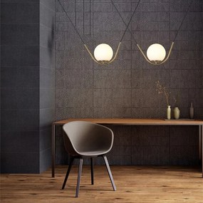 Toolight - Stropné kovové svietidlo, biela-zlatá, OSW-08321