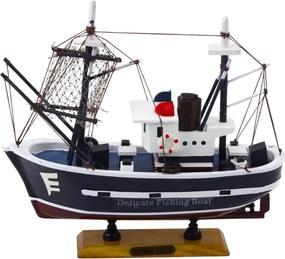 LEAN Toys Zberateľský model dekoratívneho rybárskeho plavidla Flying Lady 24x23cm
