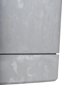 PLASTOVÝ KVETINÁČ CUBI 34X36,5 CM IMITÁCIA BETÓNU SIVÁ