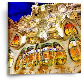 Sablio Obraz Barcelona Gaudi Casa Batllo 1 - 50x50 cm