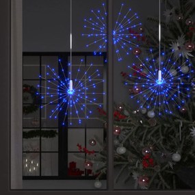 Vonkajší vianočný LED ohňostroj 10 ks, modrá 20 cm, 1400 LED 328607