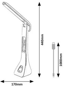 Rabalux 74041 stolná LED lampa Amato