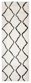 Kusový koberec Shaggy Polta krémový atyp 80x300cm