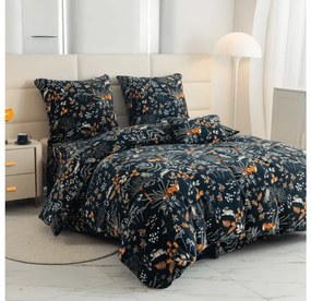 Súprava mikroplyšových obliečok THE FOX AND THE HARE tmavozelené + obliečka mikroplyš SOFT 90x200 cm biele, jednolôžko