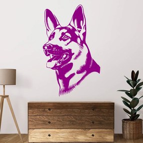 Veselá Stena Samolepka Nemecký ovčiak Farba: zelená, Veľkosť: 100 x 62 cm