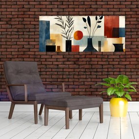 Obraz - Kubistické vázy (120x50 cm)