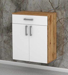 Nabytekmorava Kúpeľňová skrinka K24 farba korpusu: Dub sonoma tmavý, farba dvierok: Dub sonoma tmavý