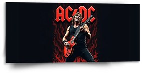 Sablio Obraz ACDC Gitarista - 110x50 cm