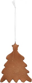 Závesná dekorácia zasnežený perníkový stromček Frosted Ginger - 9*1*10 cm