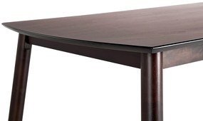 Jedálenský stôl 150 x 90 cm tmavé drevo ELBA Beliani