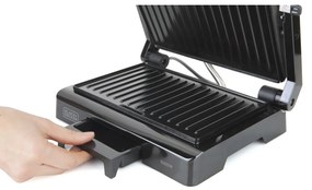 Black+Decker BXGR1000E Kontaktný gril, čierna
