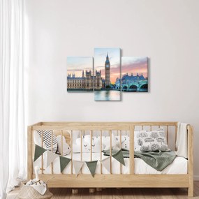 Obraz - Londýn v pastelových farbách (90x60 cm)