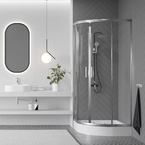 Laveo Desna, štvrťkruhová sprchová vanička 90x90x16 cm, biela, LAV-JBD_696Z