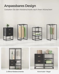 Otvorená šatníková skriňa RGR003B56