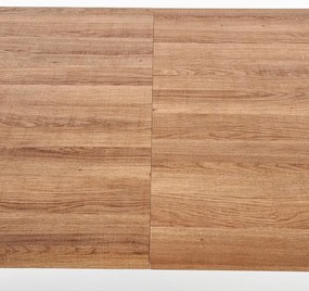 Jedálenský stôl Berlin 160 cm, orech medový / čierna