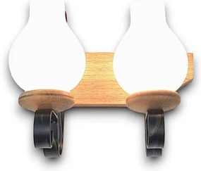 Brilagi - Nástenné svietidlo QUEEN 2xE14/40W/230V buk