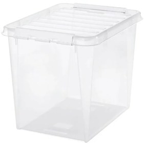 SmartStore Úložný box s bielymi klipmi Classic, 52 l, 52 l