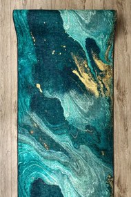 Protišmykový behúň LOTUS SHADOWS 37750 zelený - Výpredaj